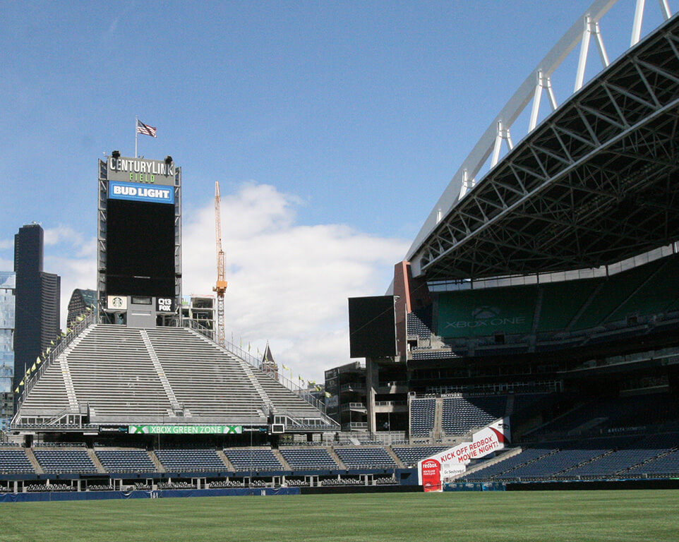 Where do the Seattle Seahawks play football?