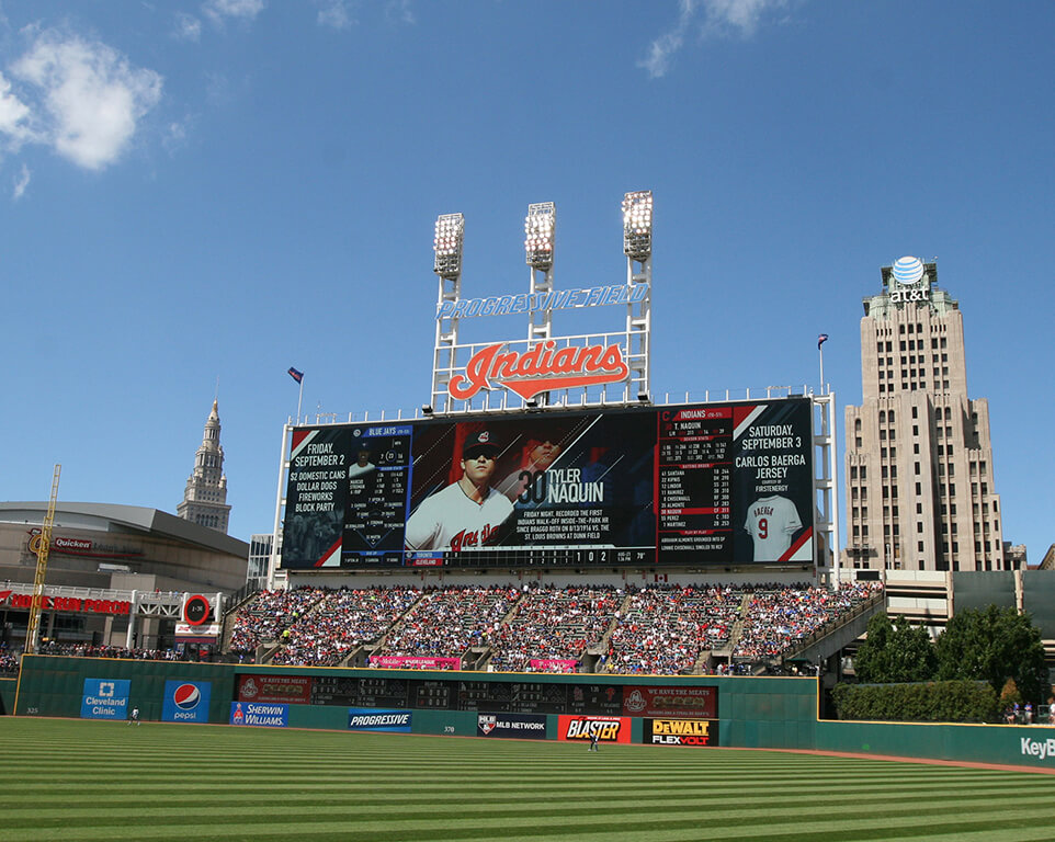 Where do the Cleveland Guardians play baseball?