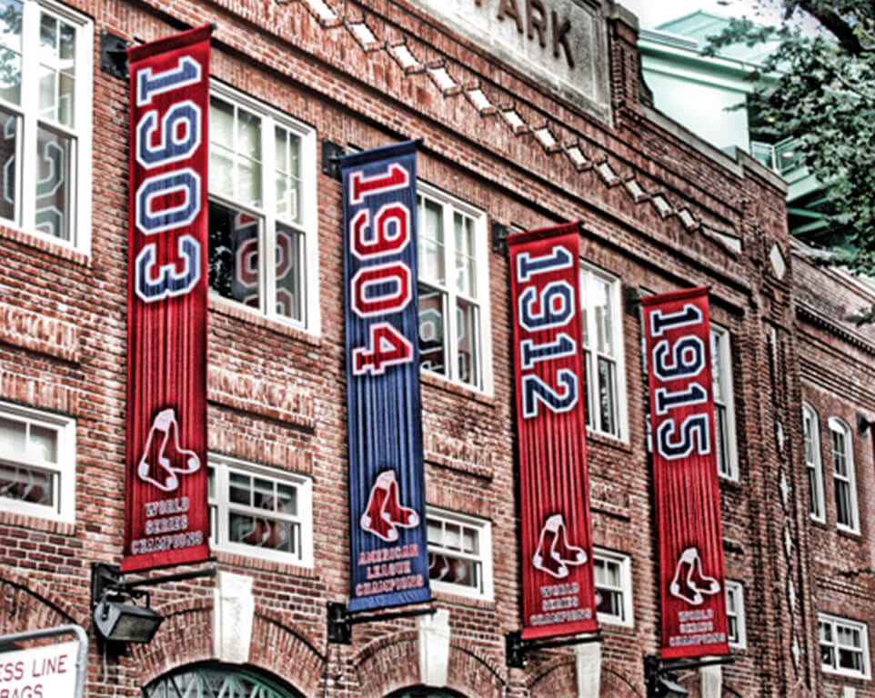 Where do the Boston Red Sox play baseball?