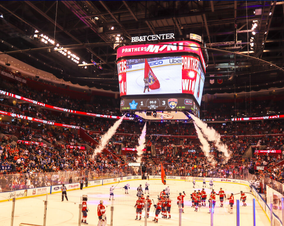 Where do the Florida Panthers play hockey?