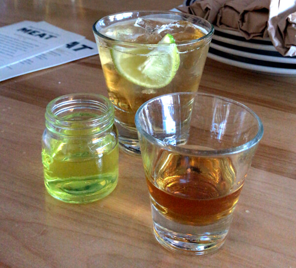 Pickle Back Bourbon Shot