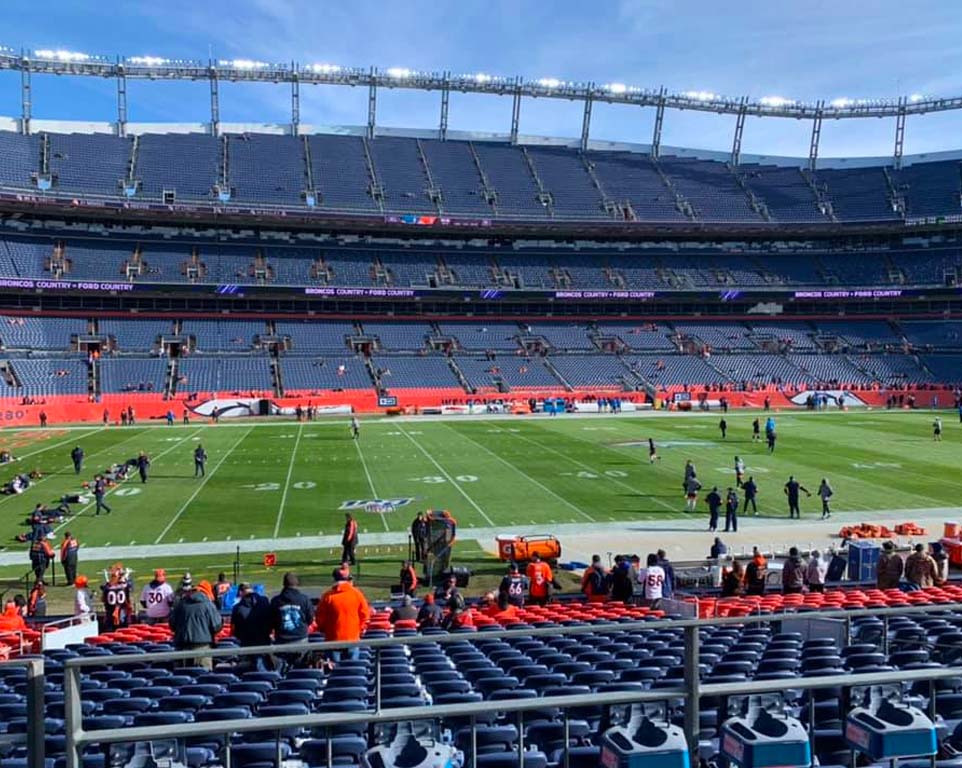 Where do the Denver Broncos play football?