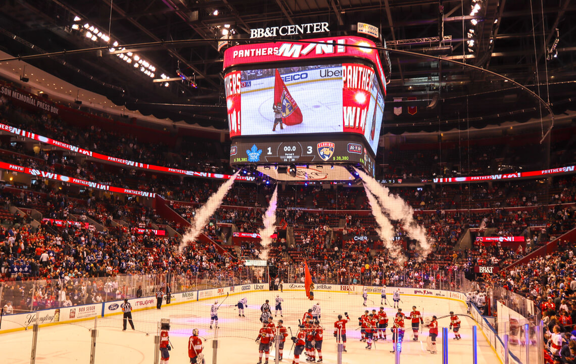 Where do the Florida Panthers play hockey?